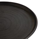 Assiettes plates noir mat Olympia Canvas 26,5 cm (Lot de 6)